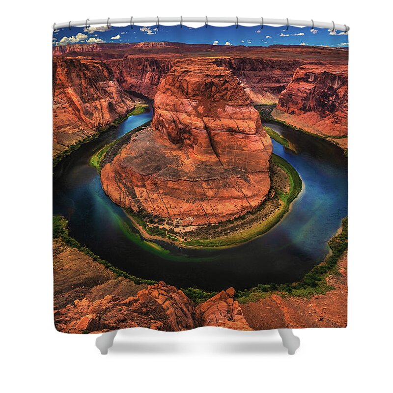 Horse Shower Curtain featuring the photograph Horseshoe Bend 2 - Page, Arizona by Abbie Matthews