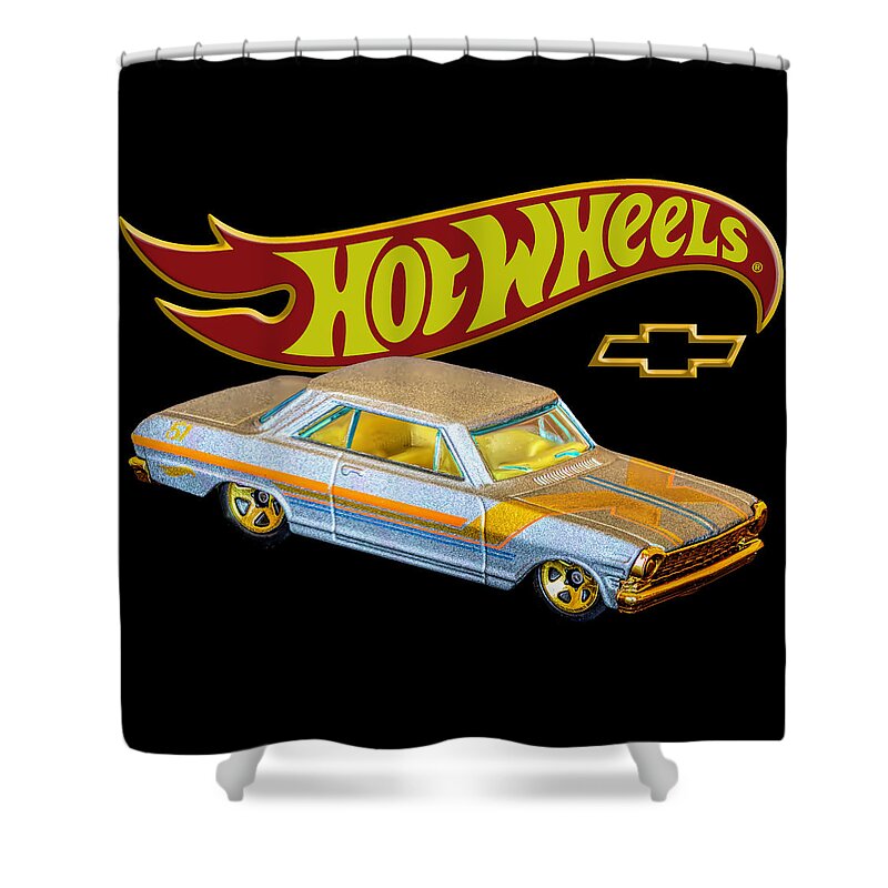 '63 Chevy Shower Curtain featuring the photograph Hot Wheels '63 Chevy II by James Sage