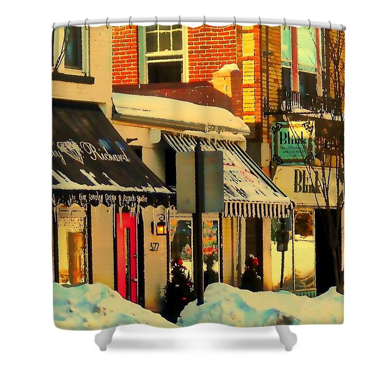 Photo Art Shower Curtain featuring the photograph Hues On The Rue by Tami Quigley