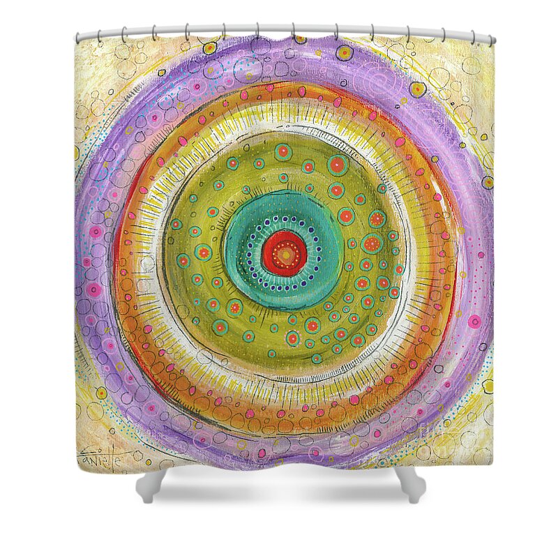 Healing Shower Curtain featuring the painting I Am Healing by Tanielle Childers
