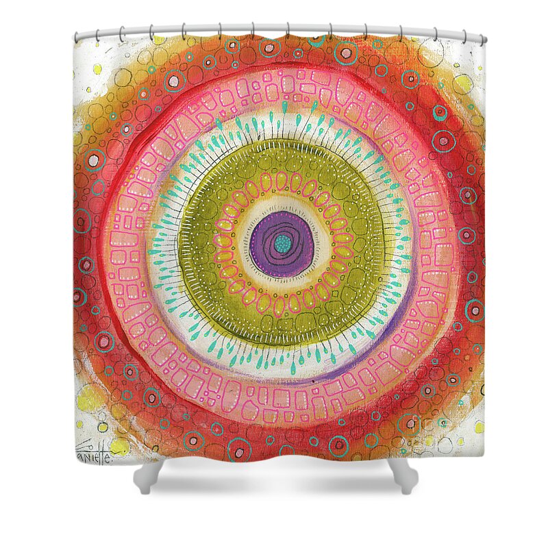 Passionate Shower Curtain featuring the painting I Am Passionate by Tanielle Childers