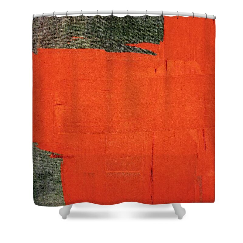 Contemporary Art Shower Curtain featuring the painting I take the road by Jeremiah Ray