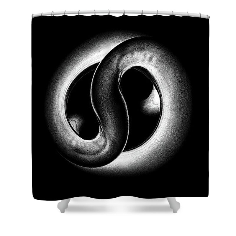 Published Shower Curtain featuring the photograph I wish I was fractal by Enrique Pelaez