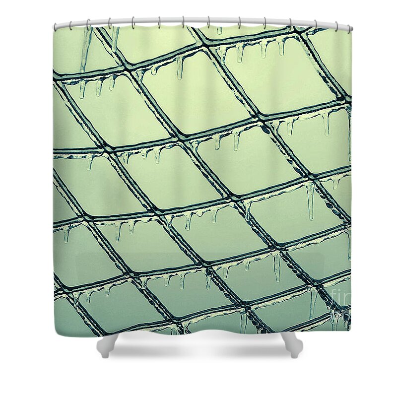 Photography Shower Curtain featuring the photograph Ice Melting In The Sun by Phil Perkins