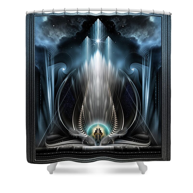 Fractal Shower Curtain featuring the digital art Ice Vision Of The Imperial View by Rolando Burbon