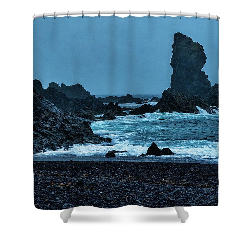 Iceland Shower Curtain featuring the photograph Iceland Coast by Tom Singleton