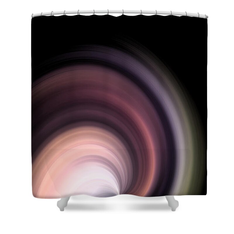 Influencing Shower Curtain featuring the digital art II - Magic by John Emmett