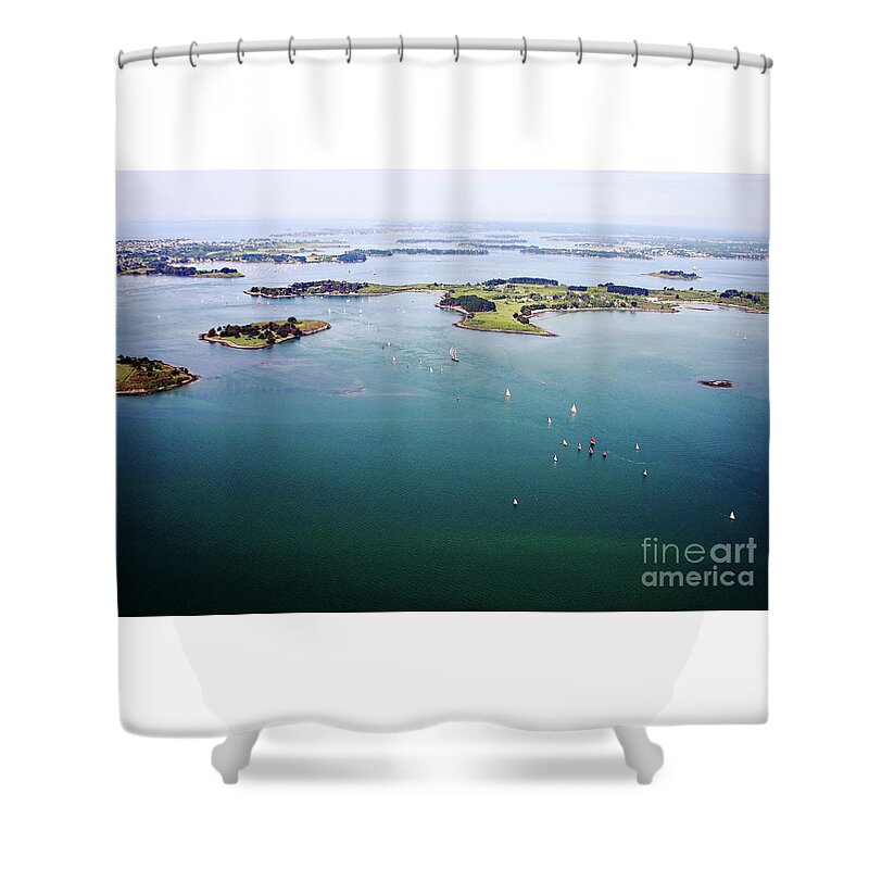 Ileauxmoines Shower Curtain featuring the photograph Ile Aux Moines by Frederic Bourrigaud