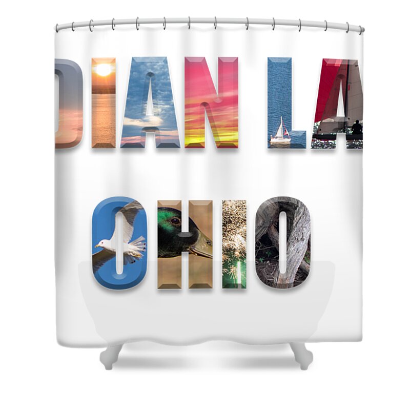 Text Shower Curtain featuring the photograph Ilomix by Brian Jones