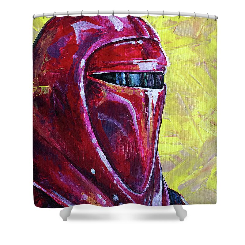 Star Wars Shower Curtain featuring the painting Imperial Guard by Aaron Spong