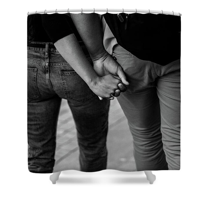 Hands Shower Curtain featuring the photograph In Love by Joshua Van Lare