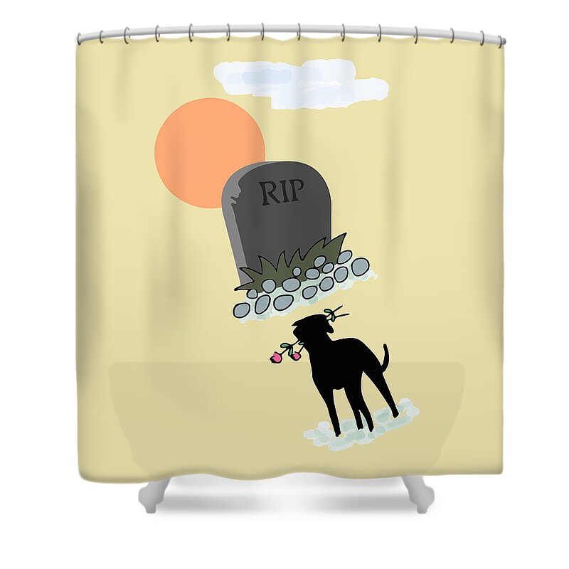 Rest In Peace Shower Curtains