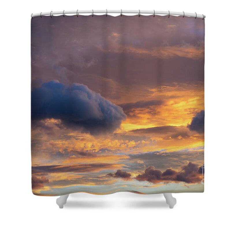 Clouds Shower Curtain featuring the photograph In the sea of clouds 1 by Adriana Mueller