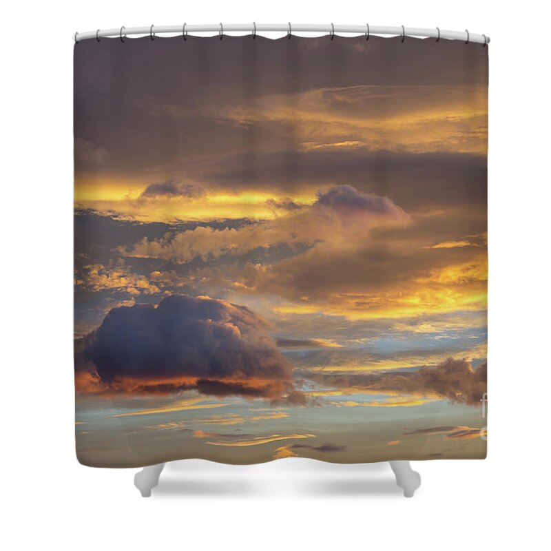 Clouds Shower Curtain featuring the photograph In the sea of clouds 2 by Adriana Mueller