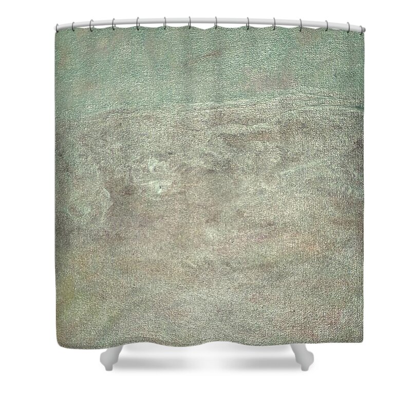 Abstract Shower Curtain featuring the painting In The Surf2 by Karen Lillard