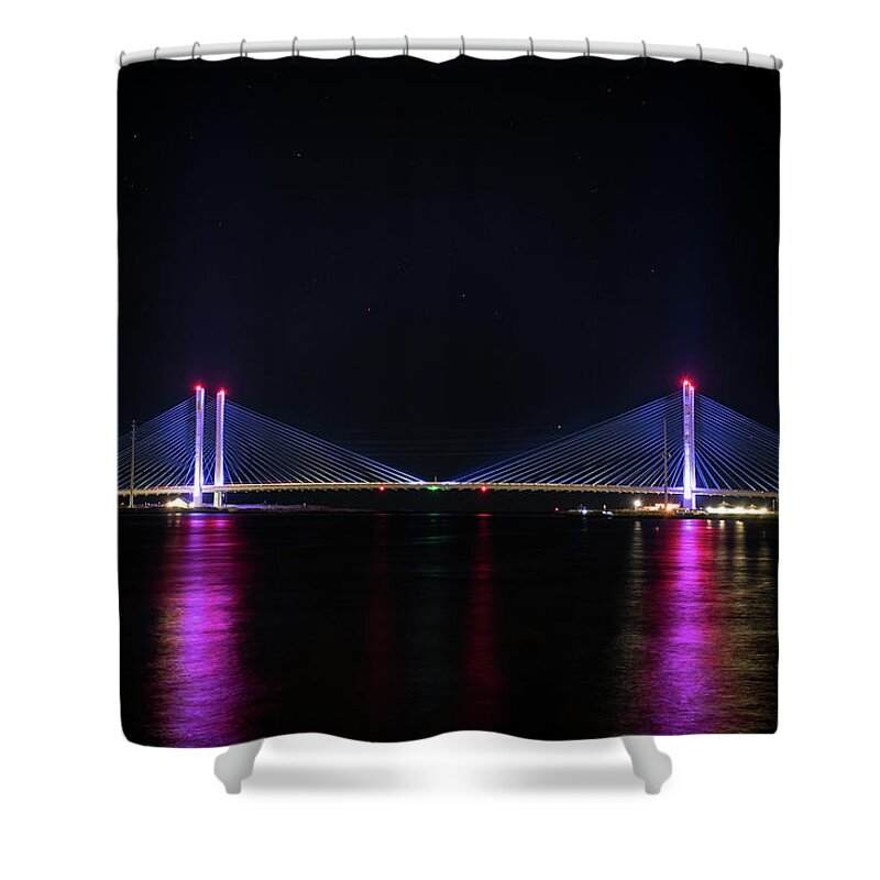 Water Shower Curtain featuring the photograph Indian River Inlet by Rose Guinther