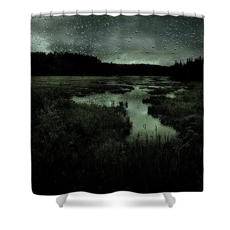 Landscape Shower Curtain featuring the photograph Inland Elegy by Cynthia Dickinson