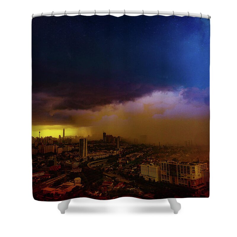 Rain Shower Curtain featuring the photograph Into The Storm by Faa shie