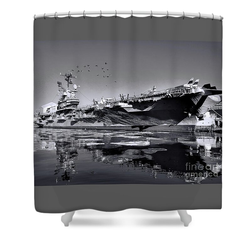 Intrepid Shower Curtain featuring the photograph Intrepid by PatriZio M Busnel