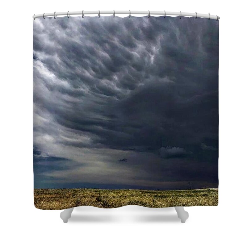Iphonography Shower Curtain featuring the photograph Iphonography Clouds 1 by Julie Powell