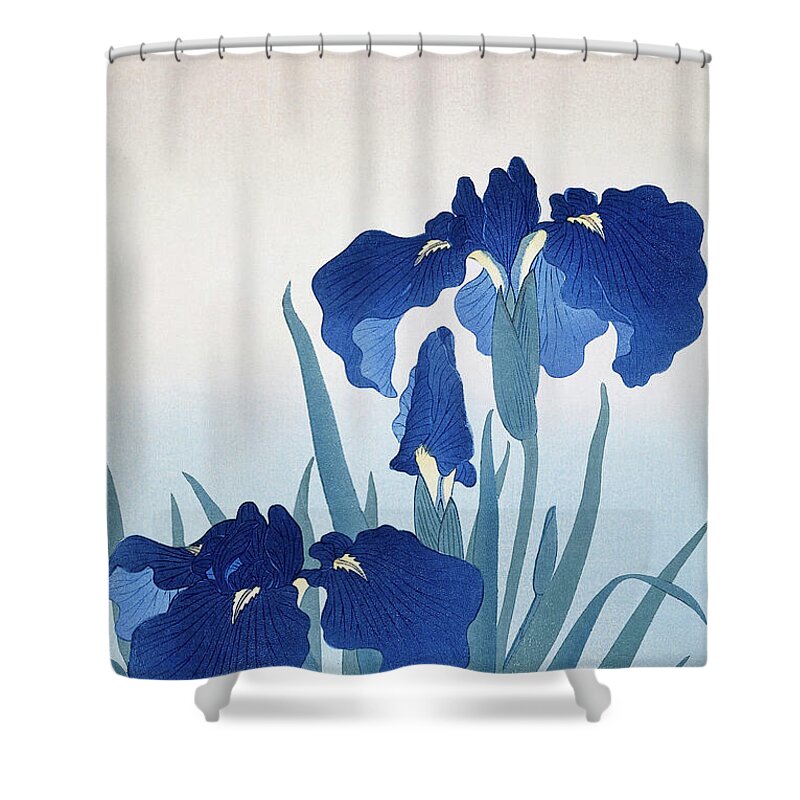Japanese Iris Shower Curtains