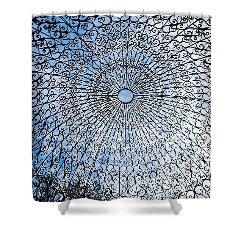 Iron Shower Curtain featuring the photograph Iron Lace Dome by Vicki Noble