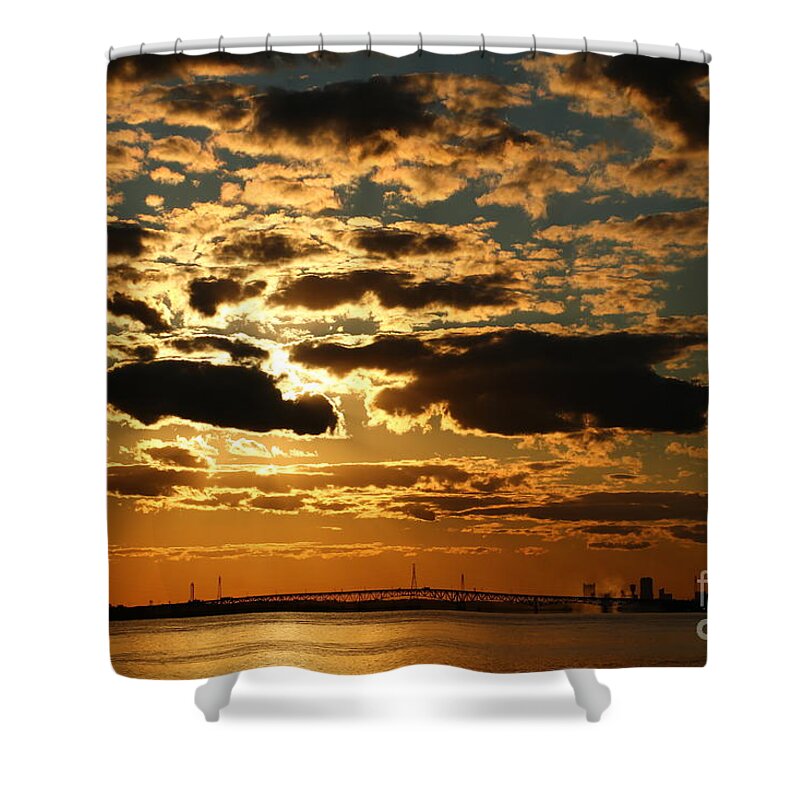 Niagara Falls Ny Shower Curtain featuring the photograph It's Cloudy Outside by Tony Lee