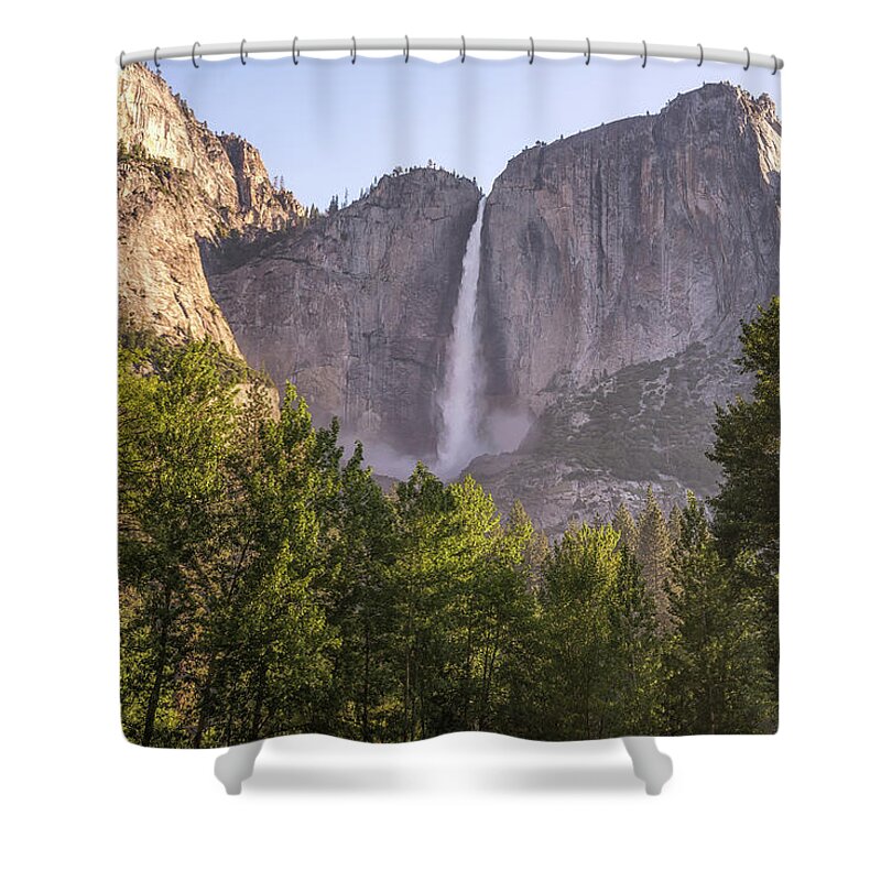 Yosemite Valley Shower Curtain featuring the photograph It's Timeless Upper Yosemite Falls by Joseph S Giacalone