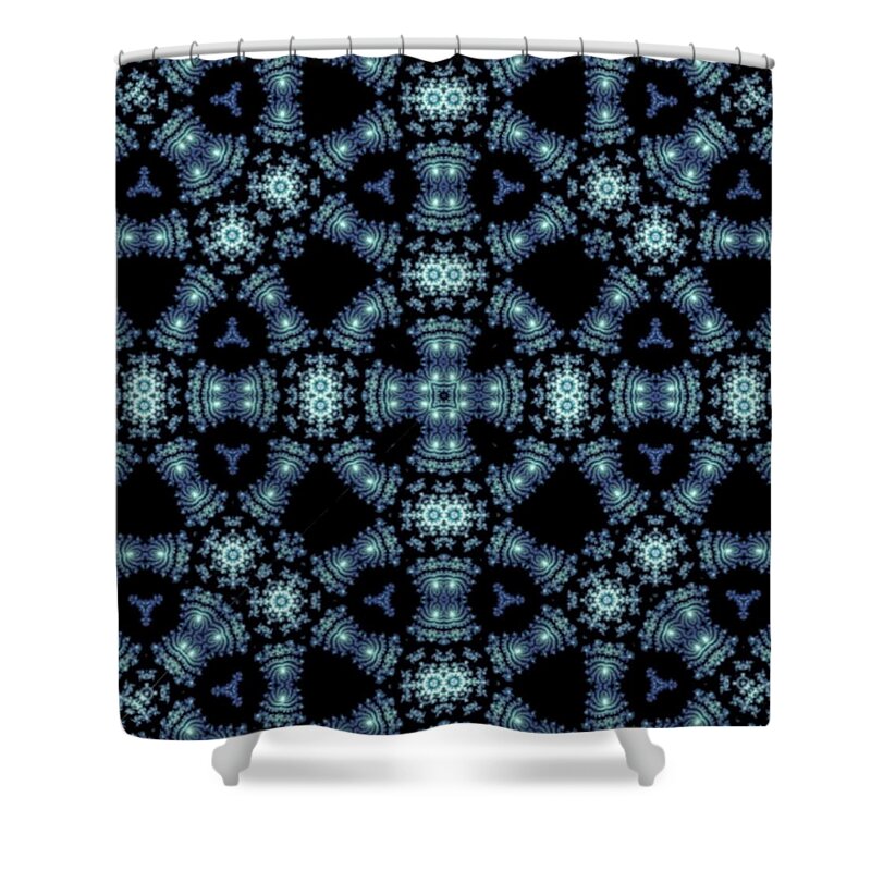 January Shower Curtain featuring the digital art Jammin January by Designs By L