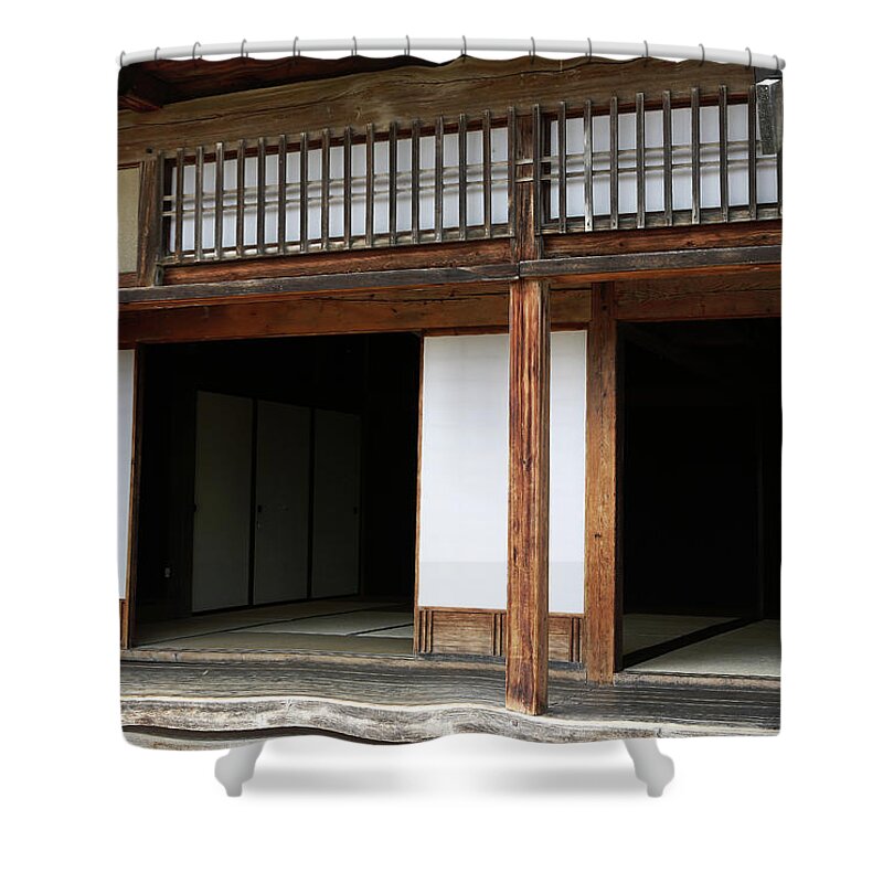 Japanese House Shower Curtain featuring the photograph Japanese Old house by Kaoru Shimada