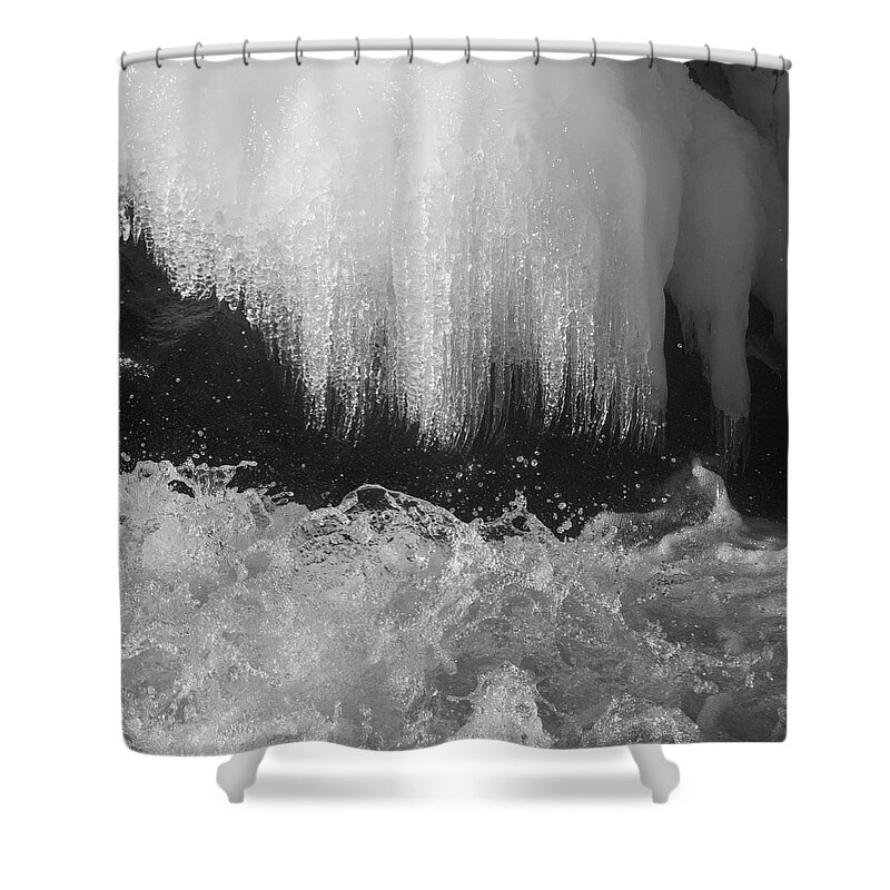 Ice Shower Curtain featuring the photograph Jaws of Life by Alex Lapidus