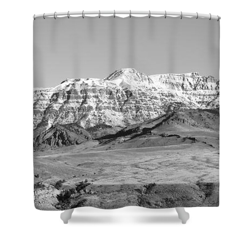 Western Art Shower Curtain featuring the photograph Jim Mountain by Alden White Ballard