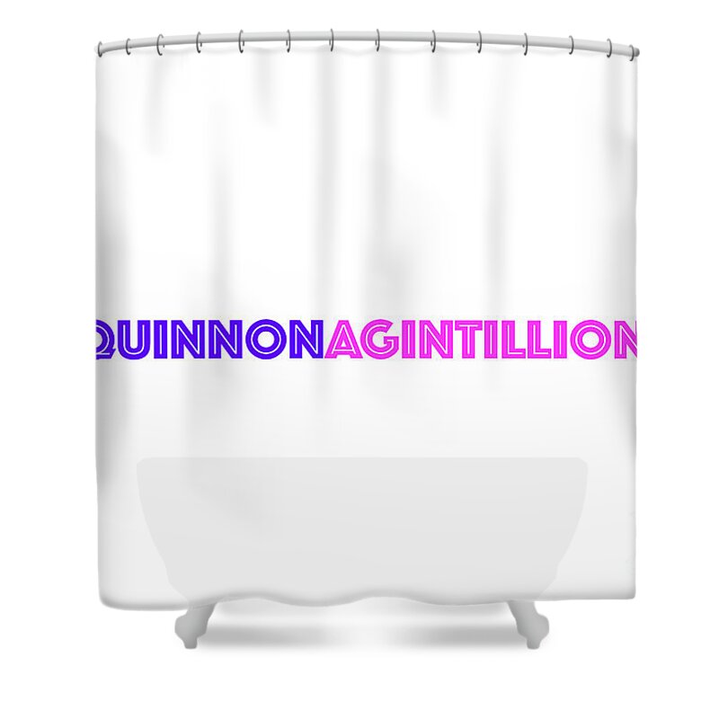  Shower Curtain featuring the digital art Jk Quinnonagintillion by Walter Paul Bebirian