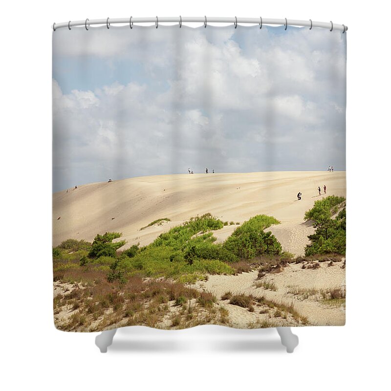 North Carolina Shower Curtain featuring the photograph Jockey's Ridge on the Outer Banks of North Carolina by William Kuta