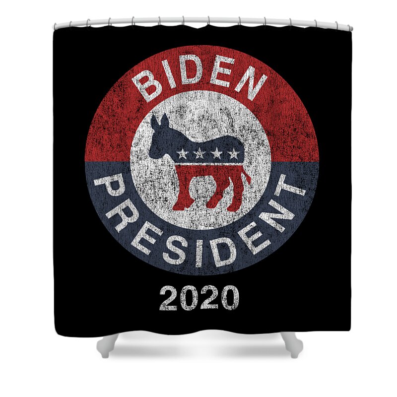 Joe Biden 2020 Shower Curtain featuring the digital art Joe Biden 2020 For President by Flippin Sweet Gear