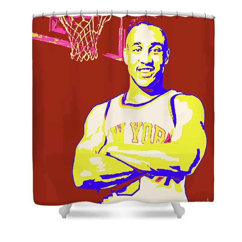 Starks Shower Curtain featuring the painting John Starks by Jack Bunds