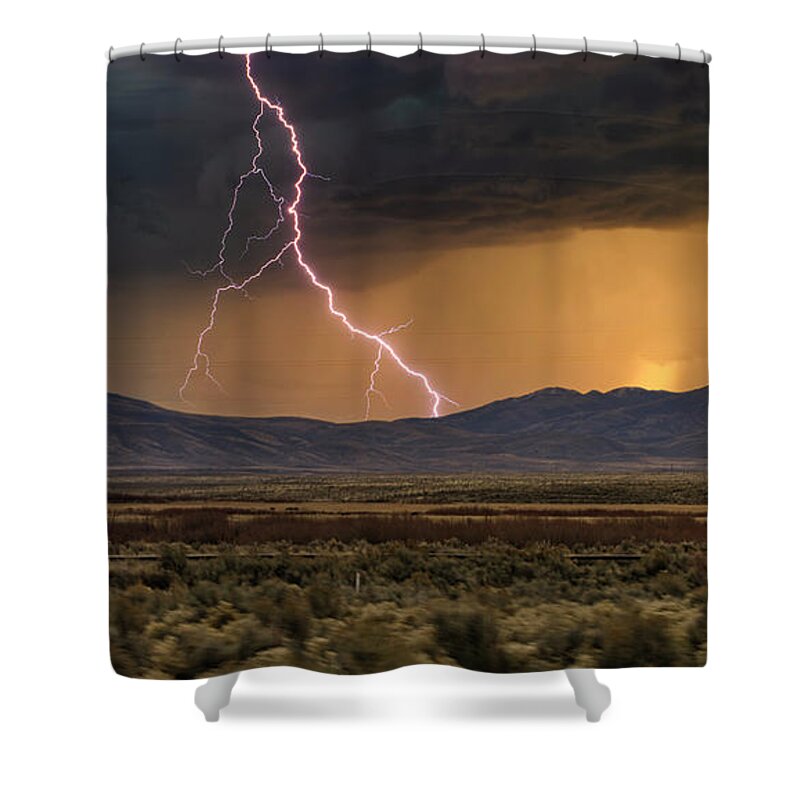 Landscape Shower Curtain featuring the photograph Journey across America Southwest USA by Chuck Kuhn