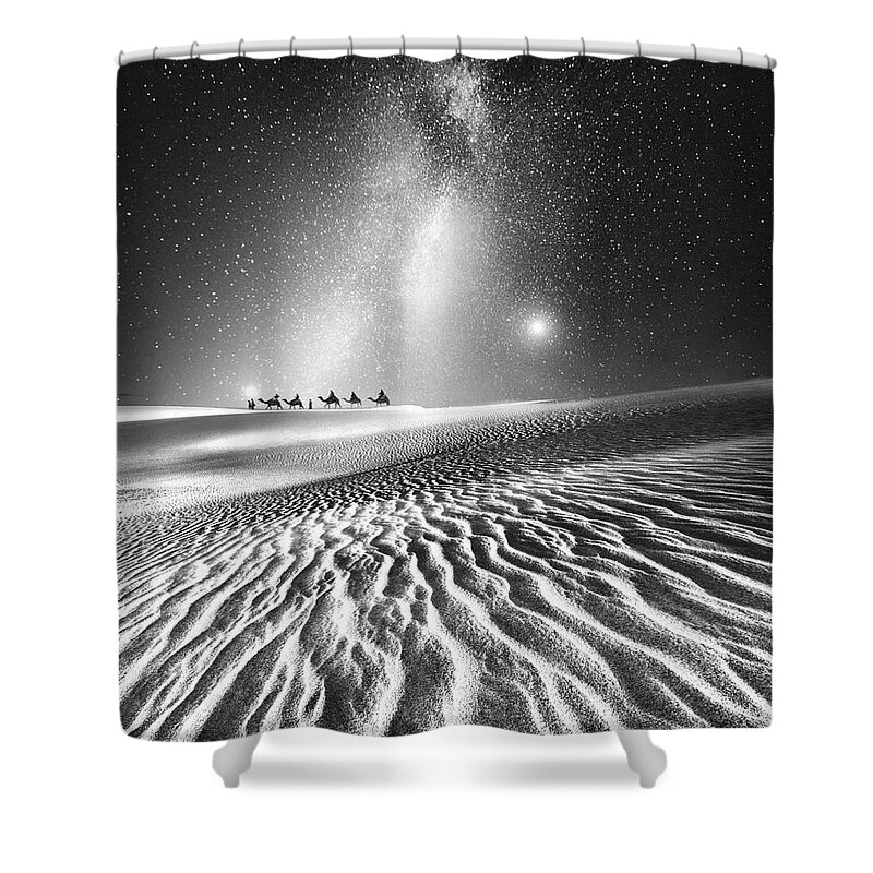 Fine Art Shower Curtain featuring the photograph Journey by Sofie Conte