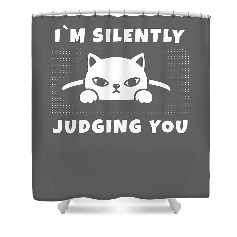 judging cat funny cats Meme Anime style Shower Curtain by Delos518 - Fine  Art America