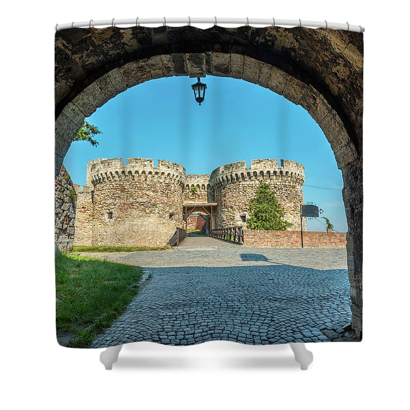 Fortress Shower Curtain featuring the photograph Kalemegdan fortress in Belgrade, Serbia by Mikhail Kokhanchikov