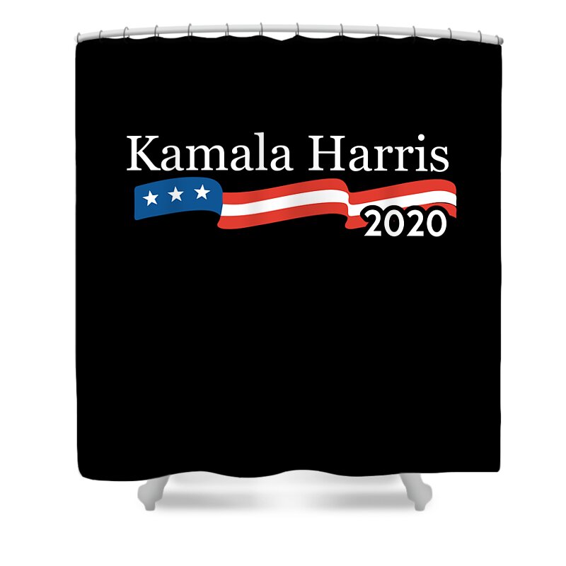 Cool Shower Curtain featuring the digital art Kamala Harris 2020 For President by Flippin Sweet Gear