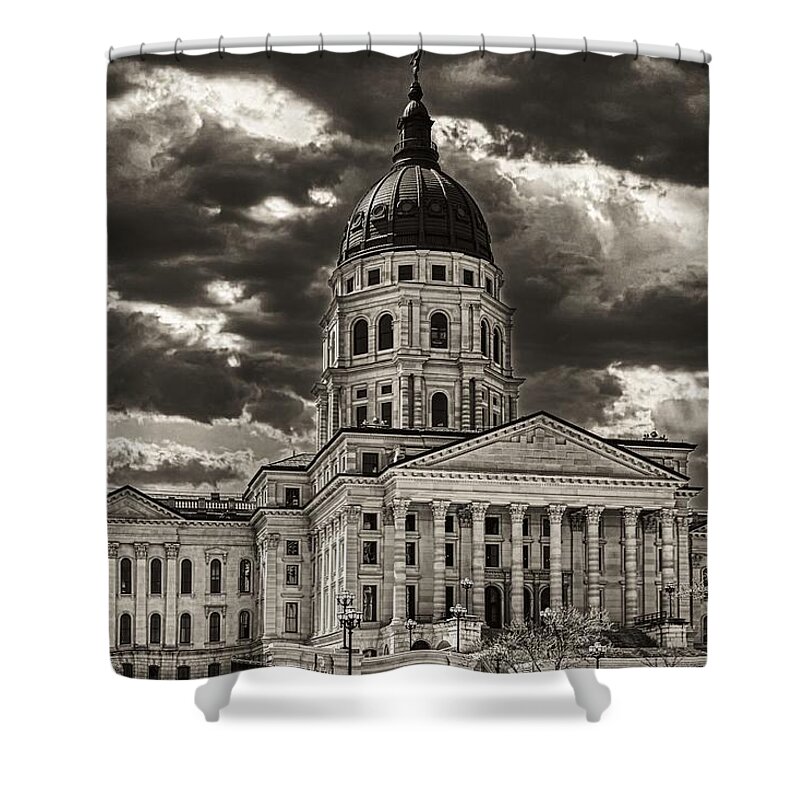 Kansas State Capitol Shower Curtain featuring the photograph Kansas State Capitol Building by Mountain Dreams
