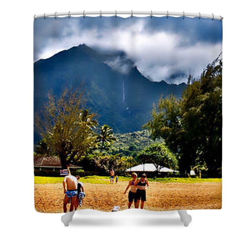 Beach Shower Curtain featuring the photograph Kauai Beach Moment by Gary F Richards