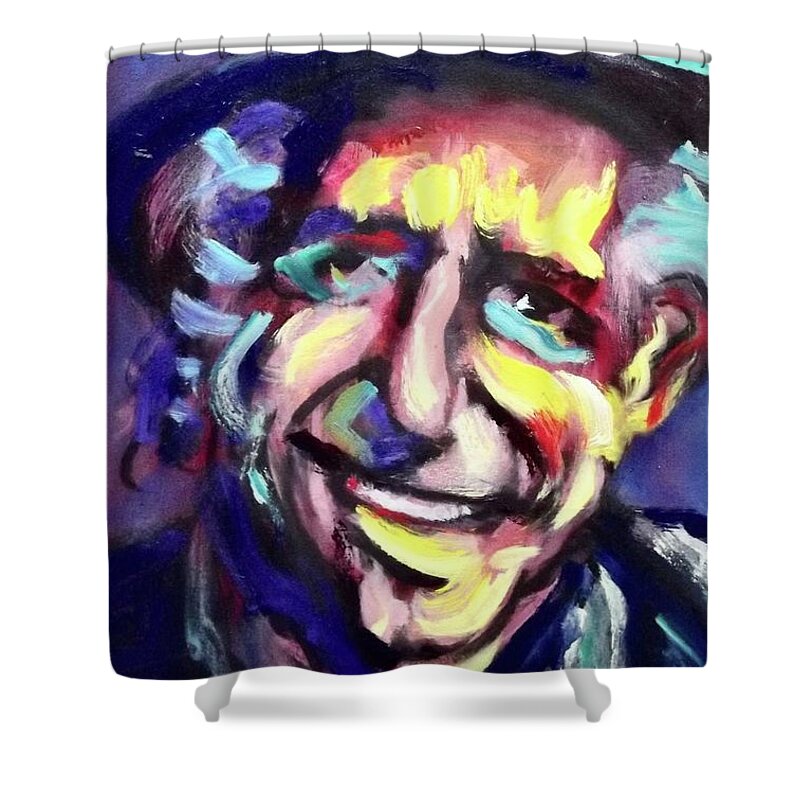 Painting Shower Curtain featuring the painting Keith by Les Leffingwell
