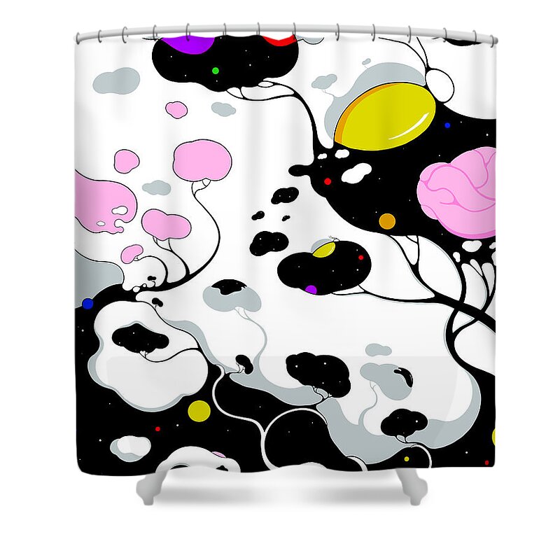 Clouds Shower Curtain featuring the digital art Kernel by Craig Tilley