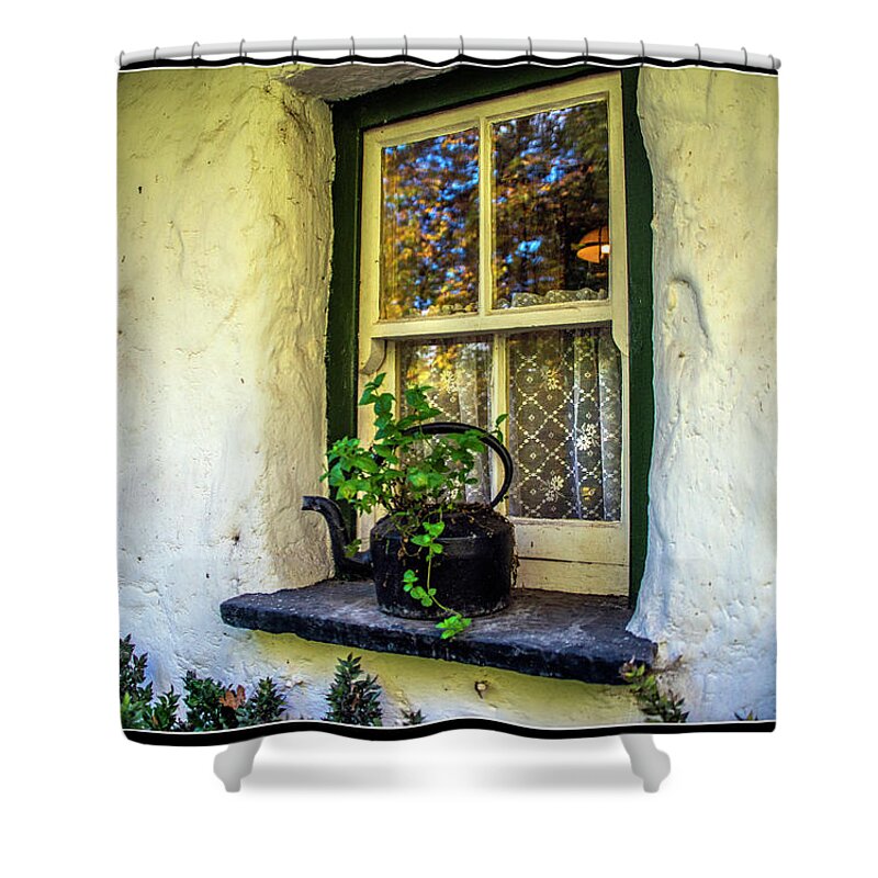 Kettle Shower Curtain featuring the photograph Kettle on the Window Sill by Regina Muscarella