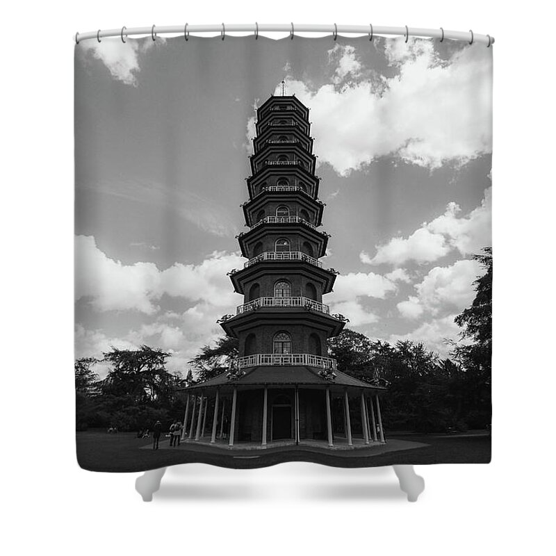 Pagoda Shower Curtain featuring the photograph Kew's Pagoda by Andrew Lalchan