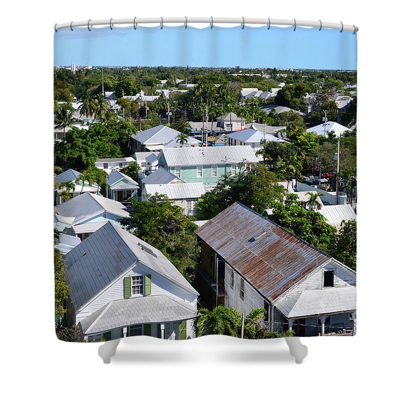Key West Florida Shower Curtain featuring the photograph Key West Florida work A by David Lee Thompson