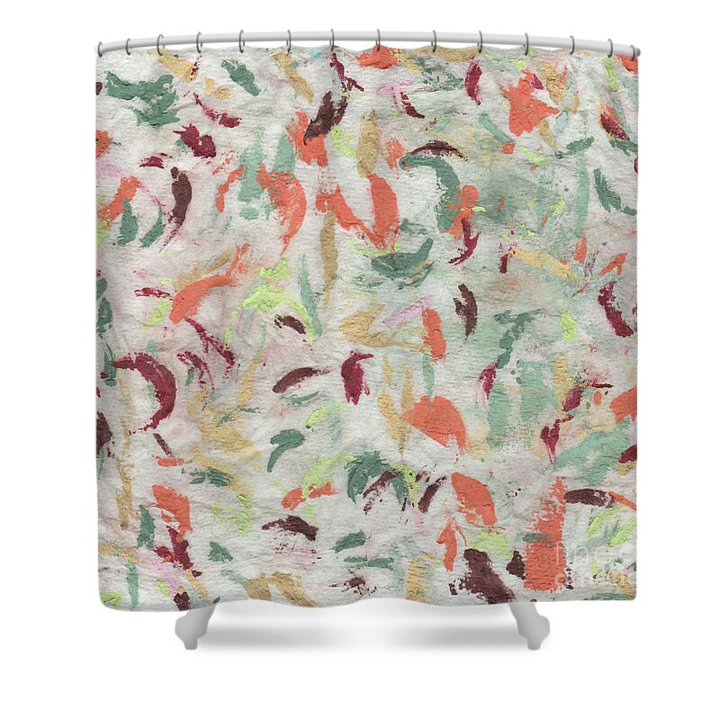 Koi Shower Curtain featuring the painting Koi In Pond by Doug Miller