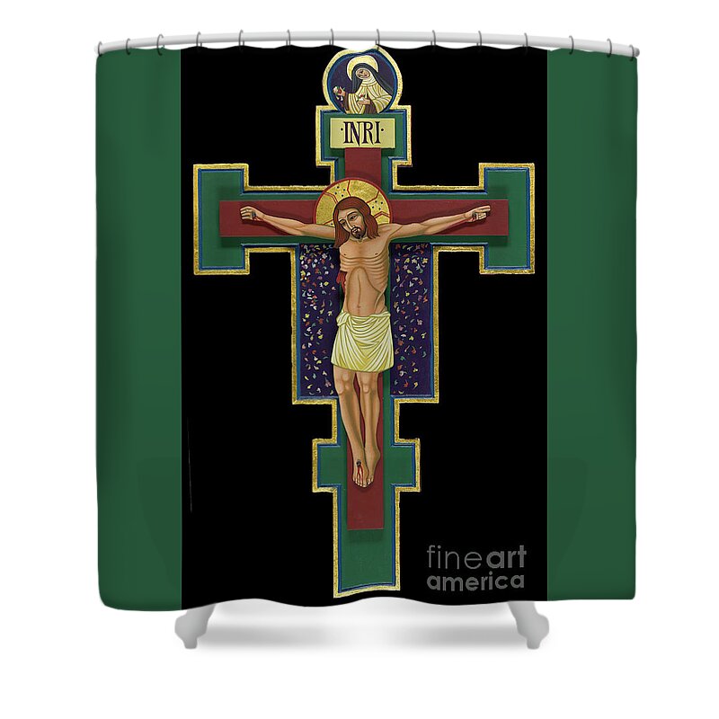La Croix De St Therese Shower Curtain featuring the painting La Croix de St Therese by William Hart McNichols